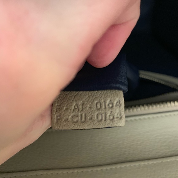 Celine Mini Luggage dune tan/beige & navy bi-color - Picture 5 of 5